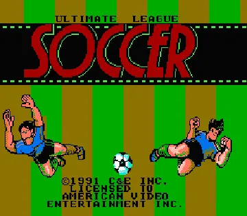 Ultimate League Soccer (USA) (Unl) screen shot title